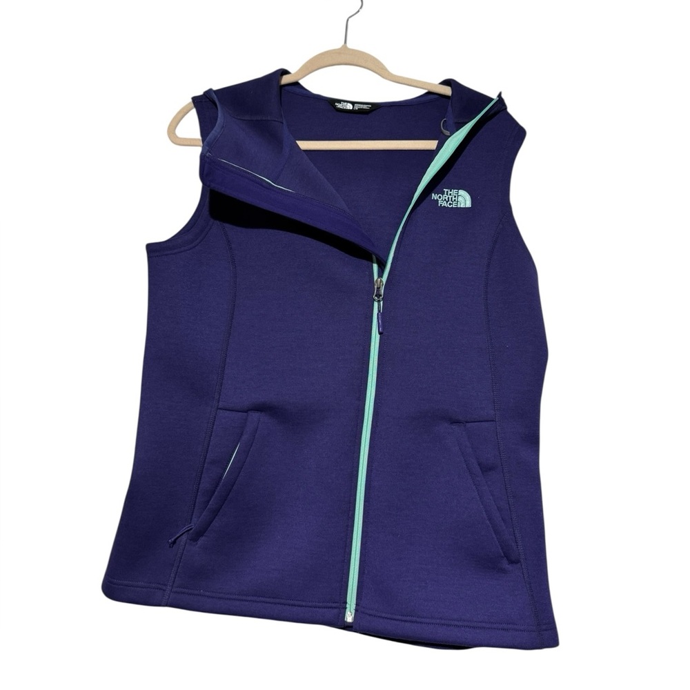 The North Face Haldee Hooded Vest Women Size L Purple Granola‎  Girl Outdoor